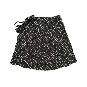 Brandy Melville floral Genevieve wrap skirt.